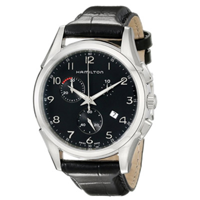 瑞士原产！Hamilton H38612733 爵士大师三眼计时男表
