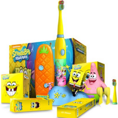 儿童套装！Lebond力博得 海绵宝宝系列电动牙刷套装