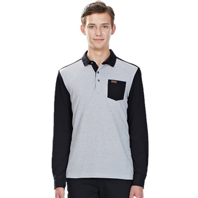 秋季单品！GIORDANO佐丹奴男式修身长袖POLO 01014526