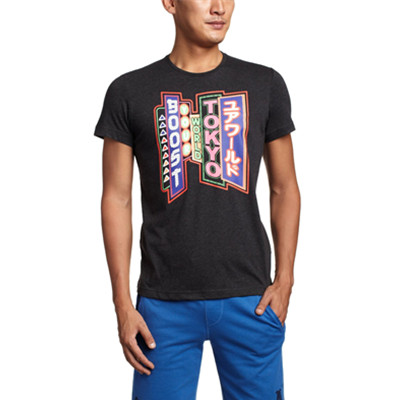 图案系列！阿迪达斯男式GRAPHIC-COT BOOST TKY运动T恤