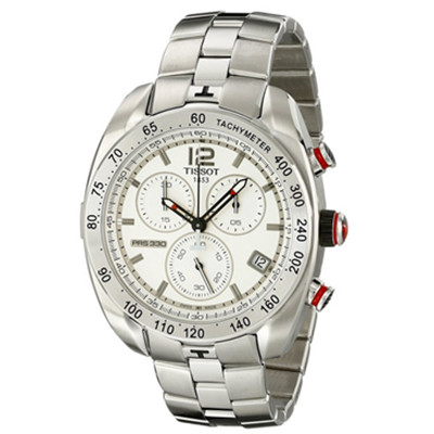 三眼计时！天梭Tissot T0764171103700精钢石英男表