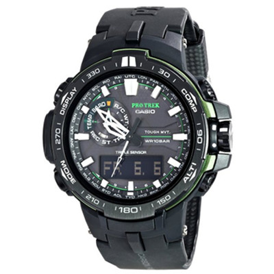 再降！CASIO 卡西欧 PRW-6000 男士六局波太阳能登山表