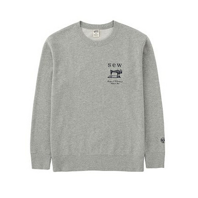 简约纯色！优衣库男式Merchant&Mills运动衫