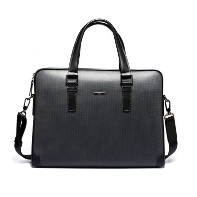 商务款！七匹狼男式斜挎公文包1A4151063-01