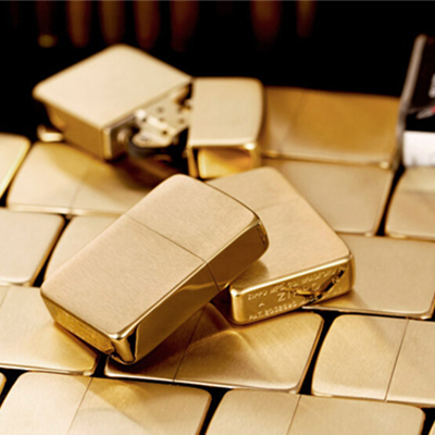 纯爷们！芝宝zippo打火机 纯铜拉丝 1941B礼盒套装