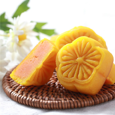 中秋好礼！奥奇食品台式桃山皮蛋黄月饼礼盒装176g