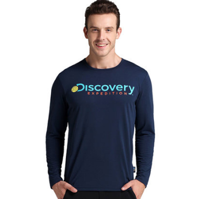 速干透气！Discovery男式速干长袖T恤