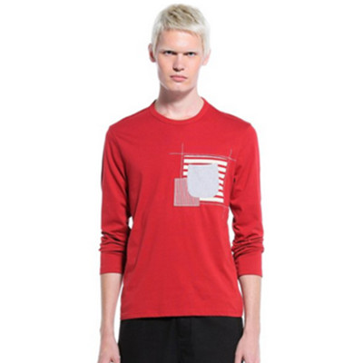 条纹拼接！Trendiano 男式长袖T恤 3124023470120