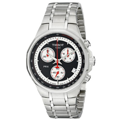 典藏制造！天梭Tissot T0774171105101 三眼计时男表