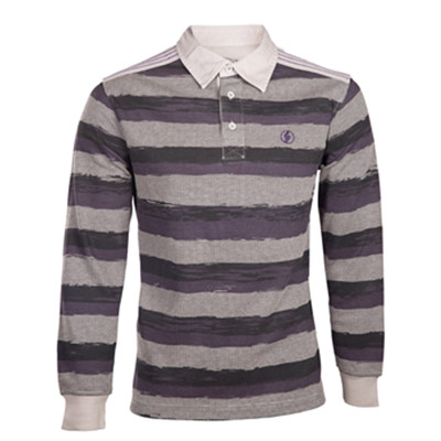 秋季单品！Beaume宝美男式长袖翻领T恤BFA1006