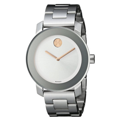 低调奢华！摩凡陀Movado 3600084 玫瑰金表针石英女表