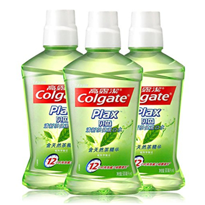 实惠！Colgate 高露洁 贝齿清新茶健漱口水500ml*3