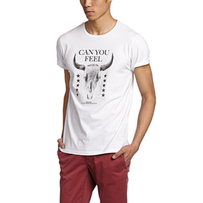 动物印花！i.t 5CM男式短袖针织休闲上衣5CXTEBM2066A