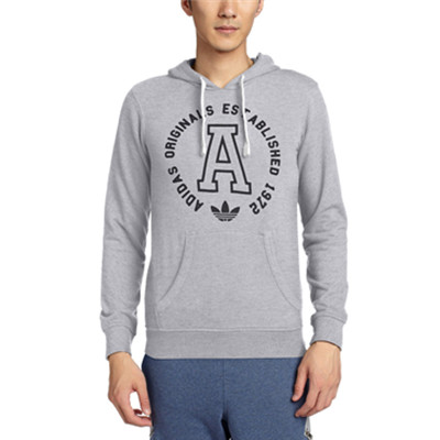 秋季单品！三叶草HIP HOP/SPC男式拉链帽衫M69889