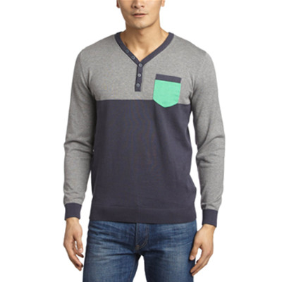 简约大方！edc男士时尚百搭纯棉针织套头衫PD5305F