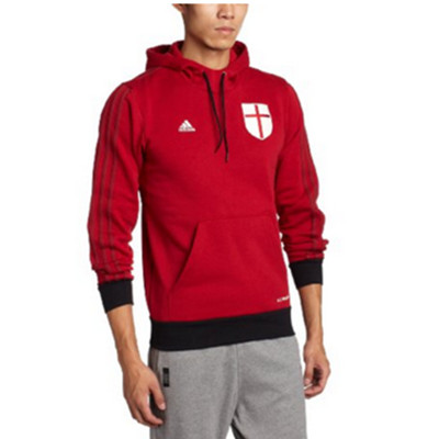 AC米兰！阿迪达斯 男式 针织连帽套衫