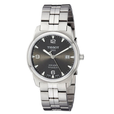 降12刀！天梭Tissot T049.410.44.067.00 钛金属石英男表