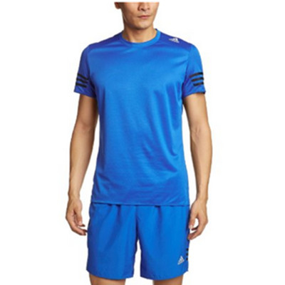 历史新低！adidas阿迪达斯男式跑步短袖T恤