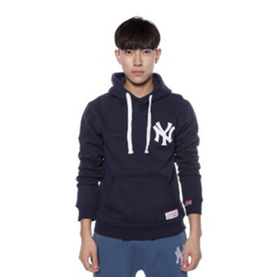 三色可选！MLB美职棒 男式 洋基连帽长袖拉绒家居服 A4159