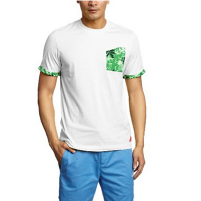 拼接款！阿迪达斯 SUMMER ATTACK 男式 短袖T恤