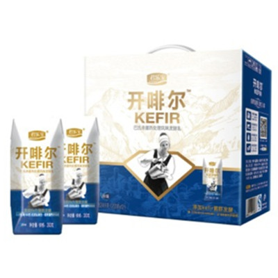 赠品给力！君乐宝 开啡尔 巴氏杀菌酸牛奶200g*12钻石装