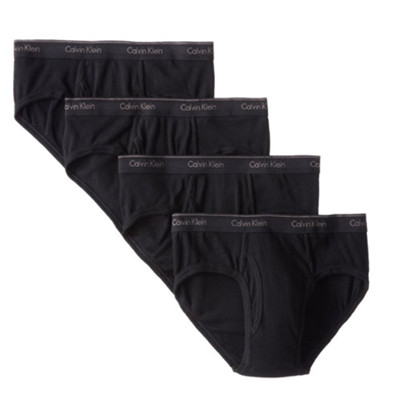 超值！Calvin Klein 4 Pack Cotton男士三角内裤4条装