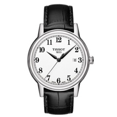 好价！天梭卡森系列皮带石英男表T085.410.16.012.00