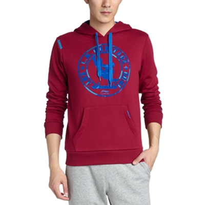 低价！Li Ning 李宁 男式 套头连帽卫衣 AWDJ399