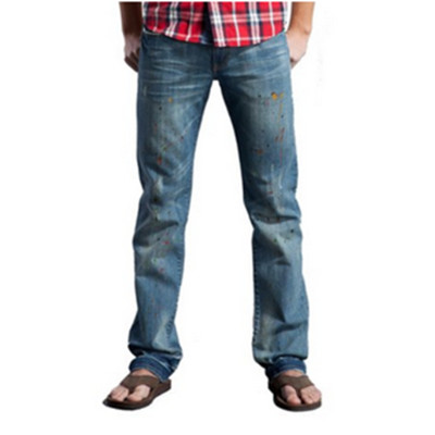 做旧款式！SWJEANS七匹狼男式标准中腰牛仔裤171220403159