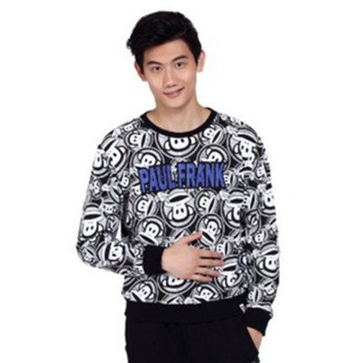 潮友必备！Paul Frank大嘴猴男士运动套头衫PF5229M