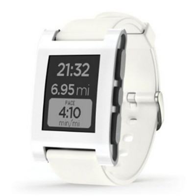 智能生活！Pebble SmartWatch智能穿戴手表（白色）