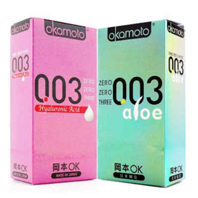 近期好价！Okamoto冈本避孕套003透明质酸10只装＋芦荟10只装