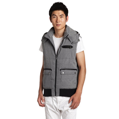 休闲时尚！Skechers斯凯奇男式棉马甲SAMF12155