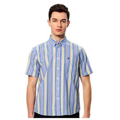 英伦风！Regatta Club 男式条纹短袖衬衫 R311205