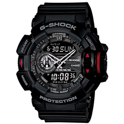 新低！CASIO卡西欧G-SHOCK系列电子男士手表GA-400-1B