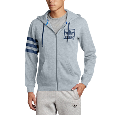 好价！adidas Originals  男式 拉链帽衫 M30264