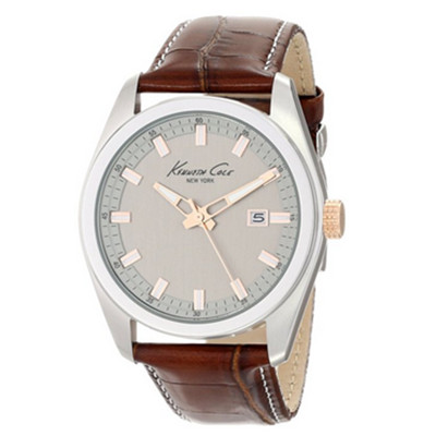 气质上佳！Kenneth Cole KC8038 男子棕色时尚手表