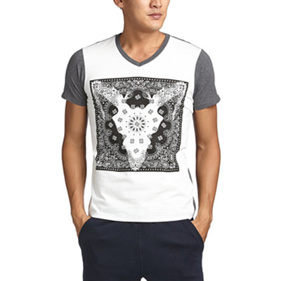 再降！5CM男式短袖针织休闲上衣5CXTEBM2069