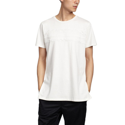 简约！i.t 5CM男式短袖拼接休闲上衣5CXTEBM2053