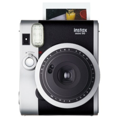 复古范儿！FUJIFILM富士拍立得instax mini90相机（黑色）