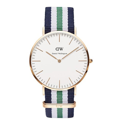 金色边框！丹尼尔惠灵顿 Daniel Wellington 0108DW 男表