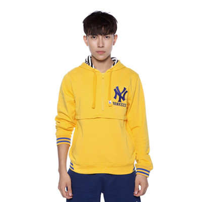 全网好价！MLB美职棒男式毛圈洋基连帽长袖家居服A4177