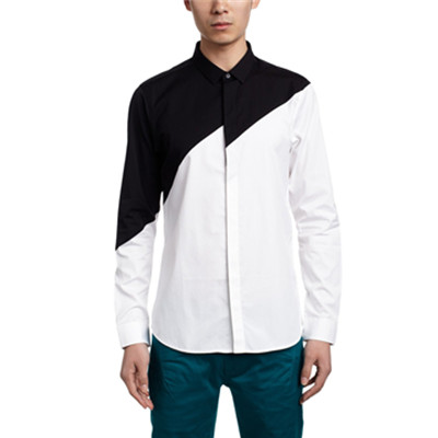 潮流拼接！i.t 5CM男式休闲衬衫5CXSTSM1059