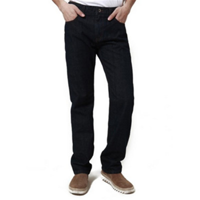 百搭纯色！IZOD可卷边纯棉直筒牛仔长裤