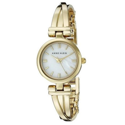 手镯型！Anne Klein AK/1170MPGB 女士时装手表