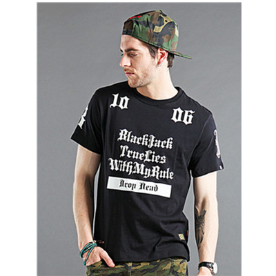 哥特风！BLACKJACK哥特风印花TEE