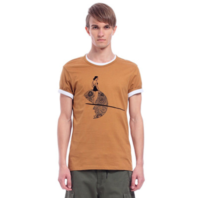 白菜价！Trendiano男式圆领短袖修身T恤3121023700470