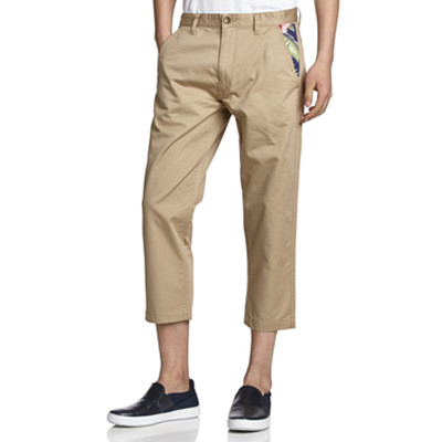 休闲易搭！i.t izzue男式梭织休闲8分裤IZXPTIL6508