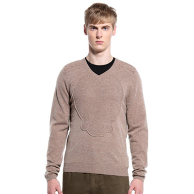 百搭款式！Trendiano男式V领长袖针织衫3123032630304