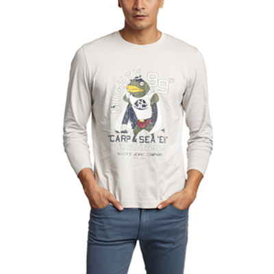 趣味十足！Nautica诺帝卡男式长袖T恤4E3906